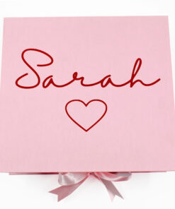 Personalised Pink Valentine's Box Hamper