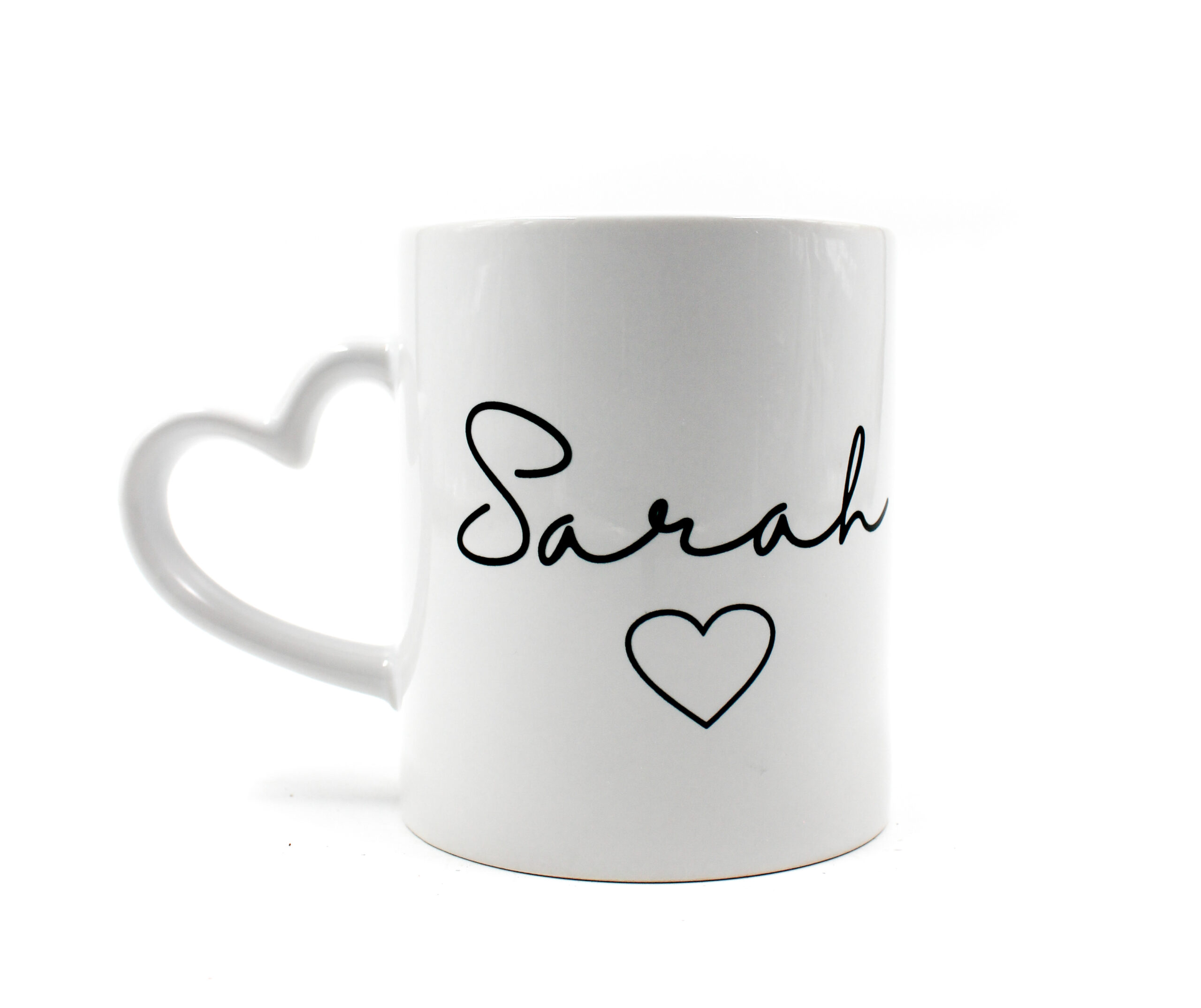 Personalised Heart Handle Mug